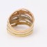 Anillo 3 bandas de oro tricolor 18k de segunda mano