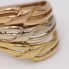 Anillo 3 bandas de oro tricolor 18k de segunda mano