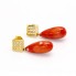 Boucles d'oreilles en or, corail et diamants. Neuves