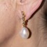Boucles d'oreilles STILL avec perles et diamants. Neuves