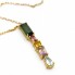 Collier en or avec pendentif en tourmaline. Neuf