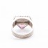 Bague TRAPEZIO en or blanc et tourmaline. Neuve