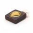 Bague IRON Or jaune et perle baroque. Neuve