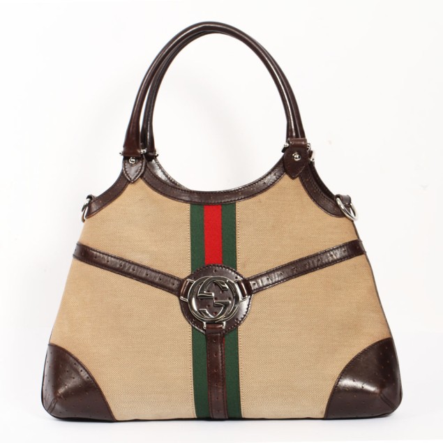 Sac Gucci Hobo canvas flag