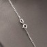 Cadena amb penjoll cor d'or blanc 18k amb circonites
