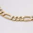 Pulsera semi hueca estilo cartier de oro bicolor 18k