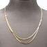 Collaret doble d'or 18k de segona mà