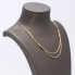 Collaret doble d'or 18k de segona mà
