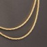 Collaret doble d'or 18k de segona mà