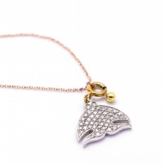 Collier FISH en or et diamants. Neuf