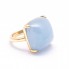 Bague MILKY en or et aigue-marine. Neuve