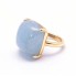 Bague MILKY en or et aigue-marine. Neuve