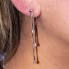 Boucles d'oreilles d'auteur en or et diamants. Neuves