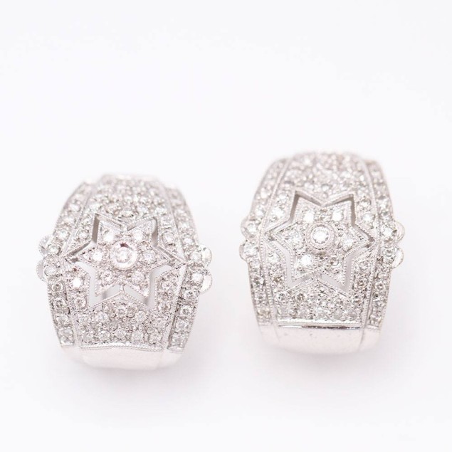 Boucles d'oreilles étoile en or 18k...
