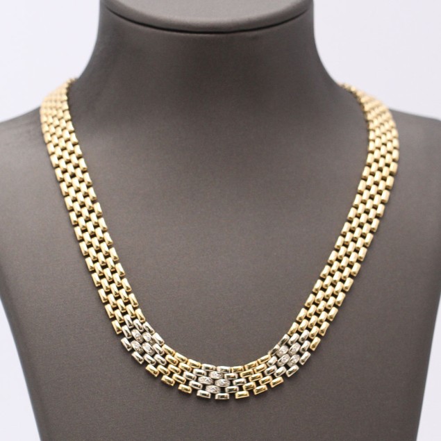 Collar tipus panthere d'or 18k amb...