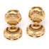Boucles d'oreilles ajourées en or 18k d'occasion avec zircons