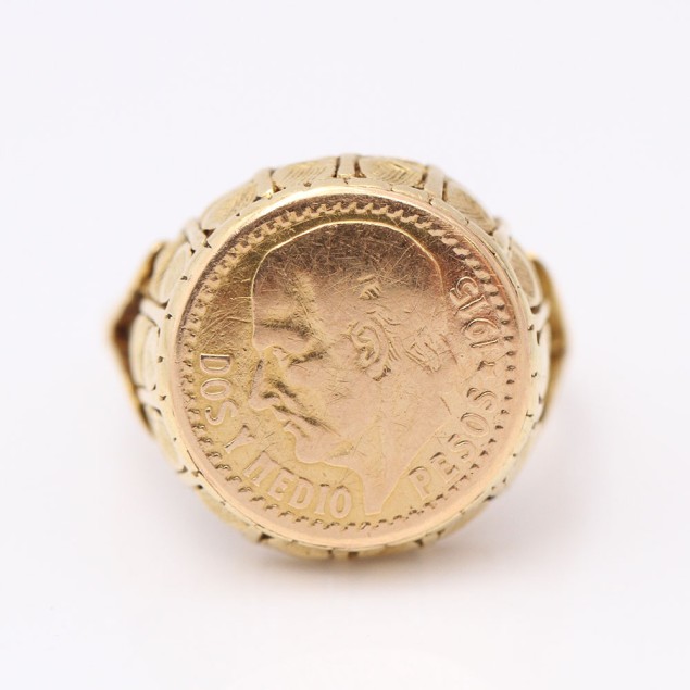 Anillo moneda oro hotsell