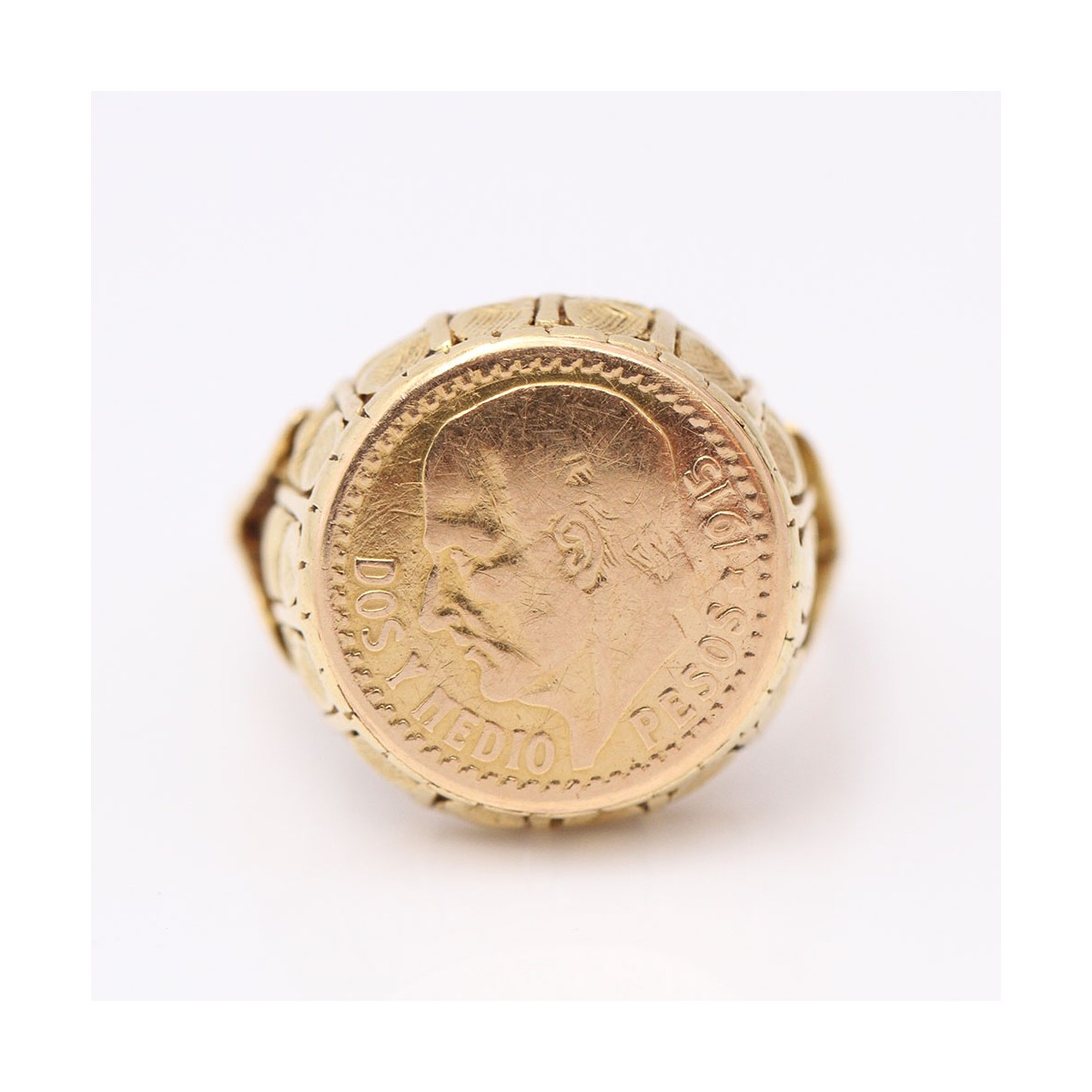 Comprar Anillo moneda de oro 18k de segunda mano E360148A