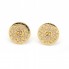 Boucles d\'oreilles GUCCI en or jaune et émail. Neuves