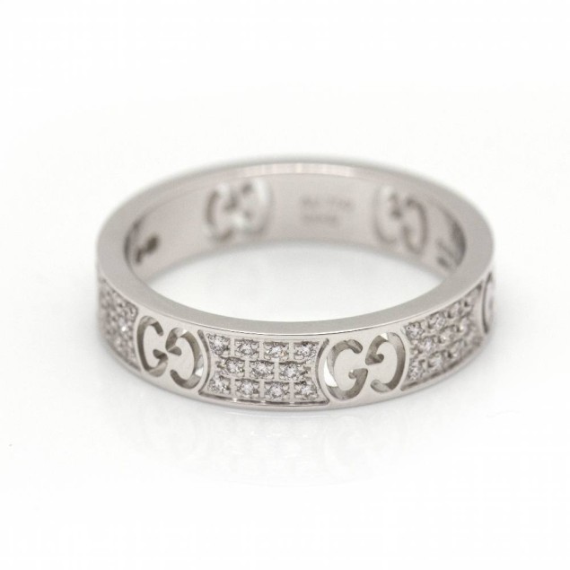 Anillo GUCCI Oro Blanco con...