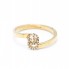 Bague GUCCI en or jaune avec diamants. Neuve