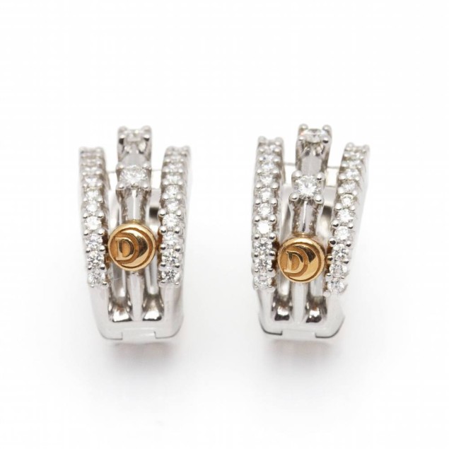 Boucles d'oreilles DAMIANI en or...