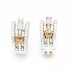 Boucles d'oreilles DAMIANI en or bicolore. Neuves