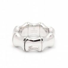 Anillo GUCCI BAMBOO SPRING Oro Blanco. SÓLO 2 PLAZOS.