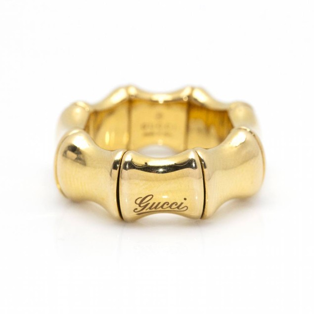 Anillo GUCCI BAMBOO SPRING Oro...