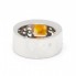 Bague CARRERA en or blanc et citrine. Neuve