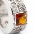 Bague CARRERA en or blanc et citrine. Neuve