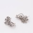 Boucles d'oreilles en or blanc 18k avec diamants seconde main