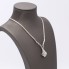 Collaret d'or blanc 18k amb diamants de segona mà