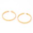 Aros lisos de oro 18k de segunda mano