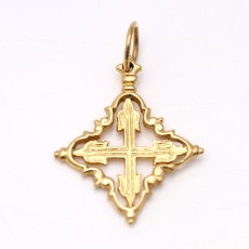 Pendentif croix de Majorque en or 18k d\'occasion