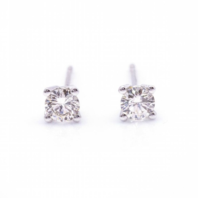 Pendientes Solitario con Diamantes....