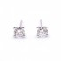 Boucles d'oreilles solitaires avec diamants. Neuves