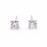 Boucles d'oreilles solitaires avec diamants. Neuves