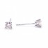 Boucles d'oreilles solitaires avec diamants. Neuves