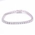 Bracelet RIVIERE en or blanc et diamants. Neuf