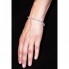 Bracelet RIVIERE en or blanc et diamants. Neuf