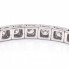 Bracelet RIVIERE en or blanc et diamants. Seconde main