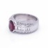 Bague BIRMANIA en or blanc et rubis. Seconde main