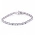 Bracelet Riviere en or blanc et diamants. Seconde main