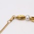 Pulsera barbada de oro 18k con perlas de segunda mano
