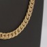Cadena barbada buida d'or 18k amb circonites segona mà
