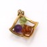 Pendentif en or 18k avec améthyste, citrine et péridot 2ème main