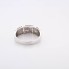 Bague à motif grec en or 18k avec diamants seconde main