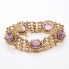 Bracelet d'occasion en or 18k avec améthystes