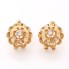 Boucles d'oreilles en or 18 carats avec zircon seconde main